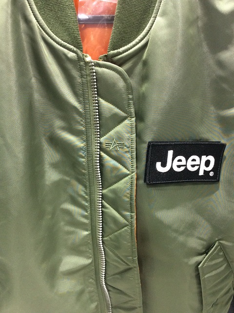 Jeep×ALPHA INDUSTRIES MA-1ジャケット | 名古屋南スタッフブログ